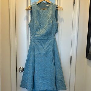 Eva Mendes for New York & Company Teal Midi Dress